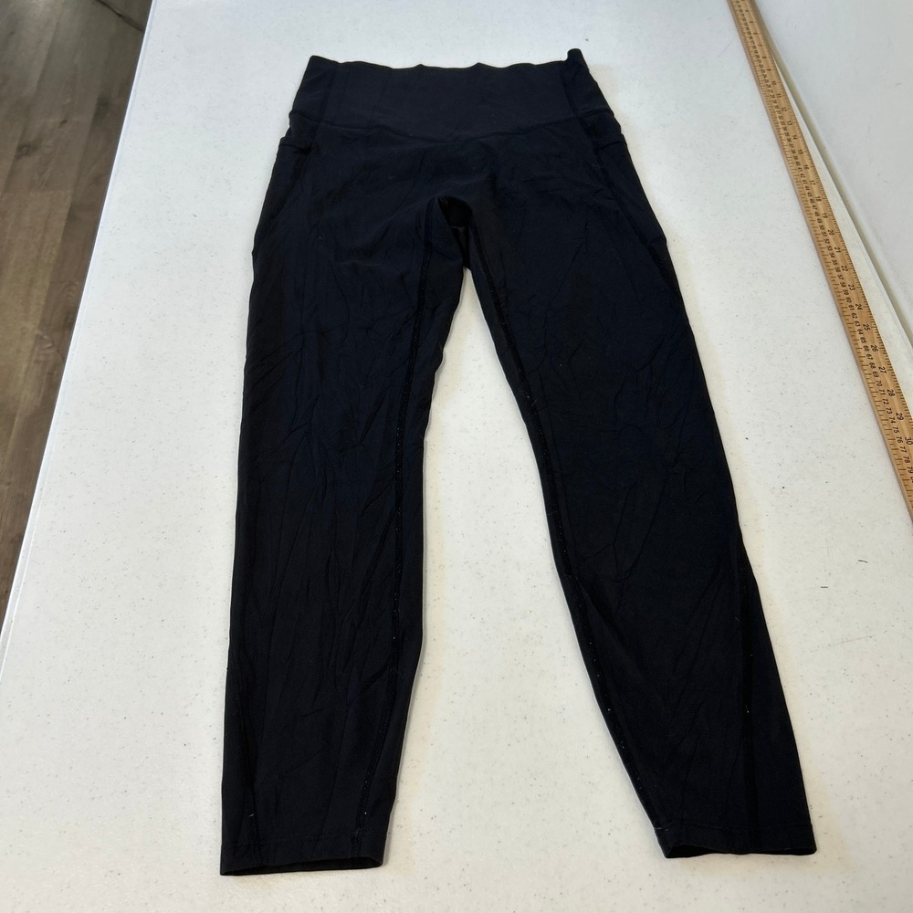 Halara Womens Black High Waisted 7/8 Leggings with Pockets Size Medium 7509
